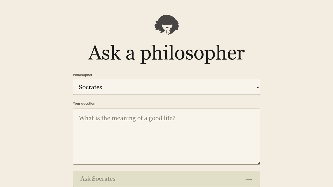 Philosophy screenshot