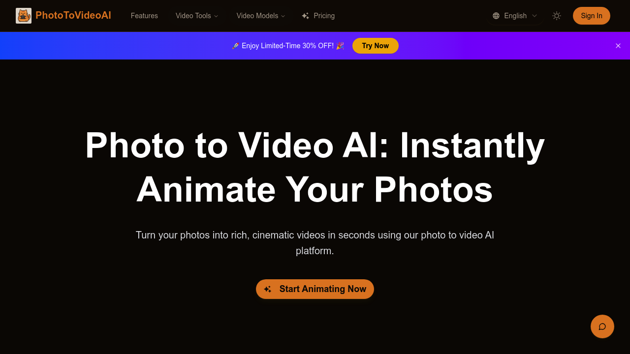 Photo to Video AI.io screenshot
