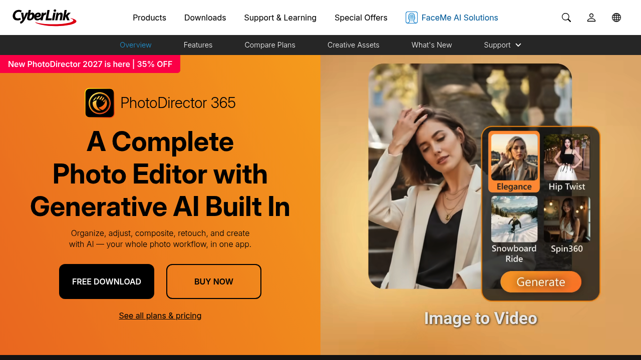 PhotoDirector screenshot