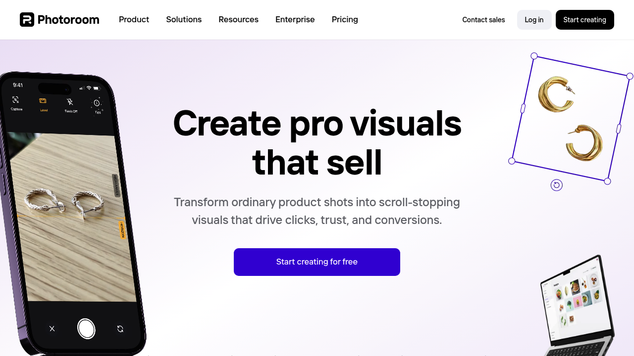 Photoroom screenshot