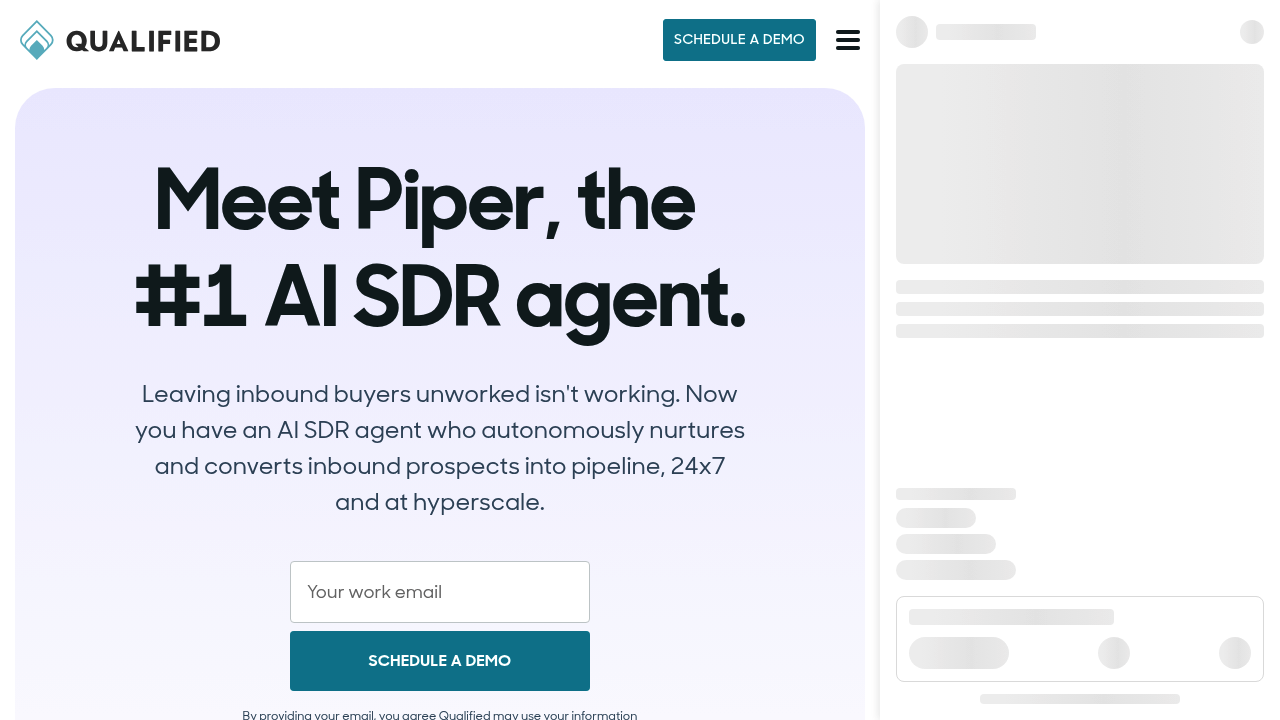 Piper SDR Agent by Qualified screenshot