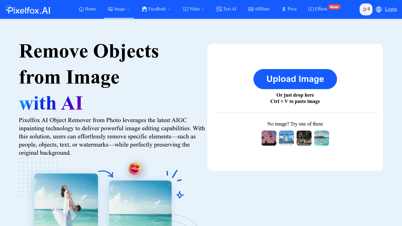 Pixelfox Objects Remover screenshot