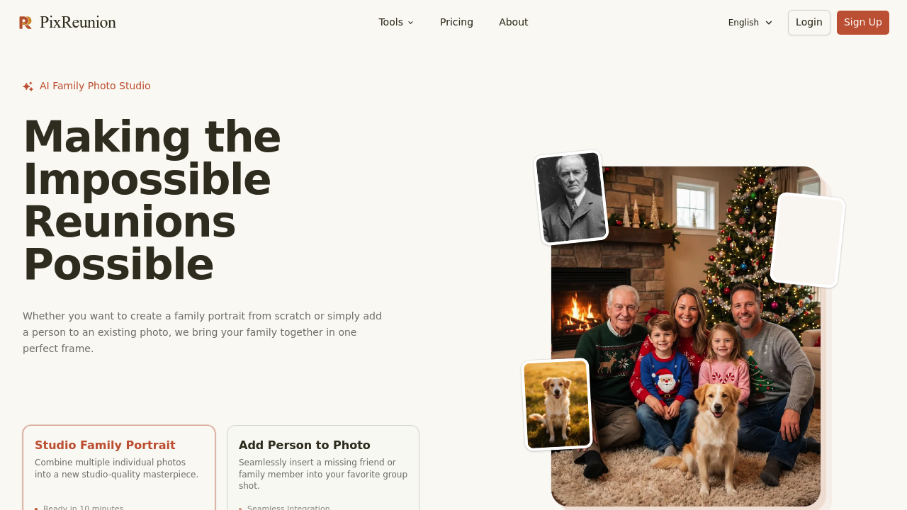 PixReunion - AI Family Photo Studio screenshot