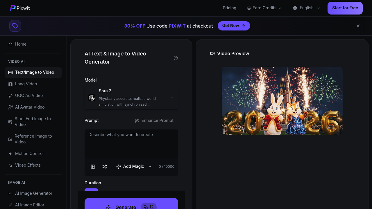 Pixwit AI screenshot