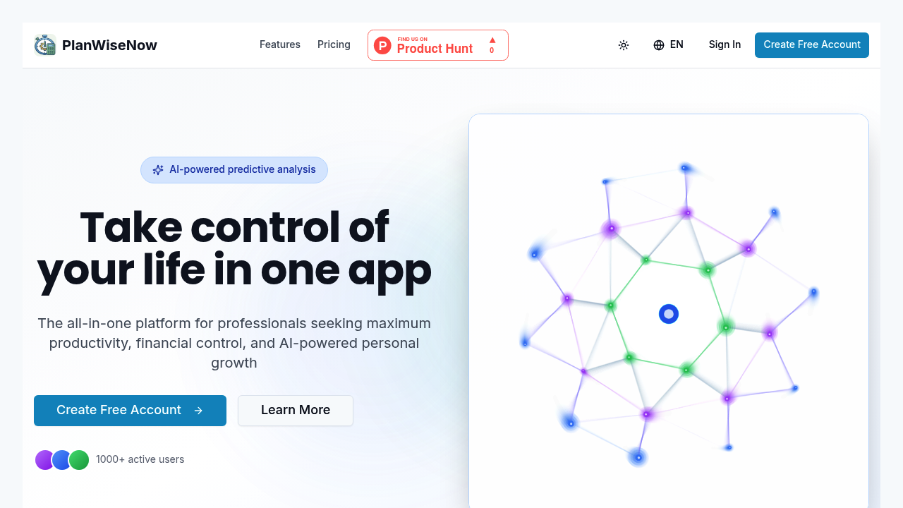 PlanWiseNow screenshot