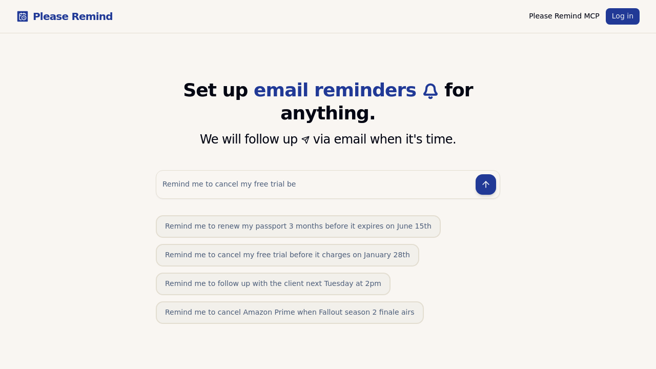 Please Remind screenshot