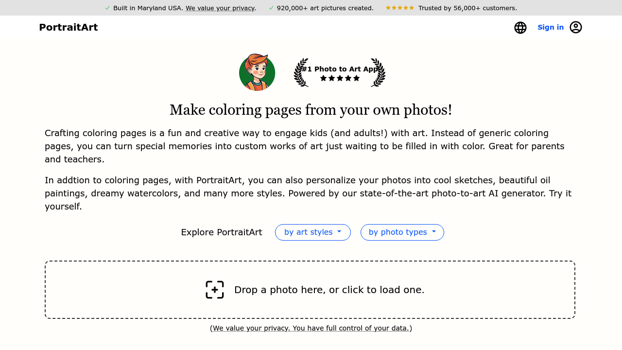 PortraitArt screenshot