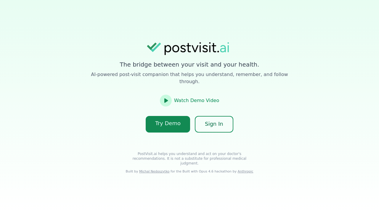 PostVisit.ai screenshot