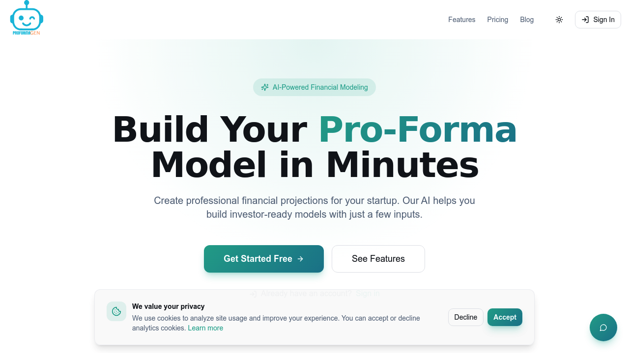 ProFormaGen screenshot