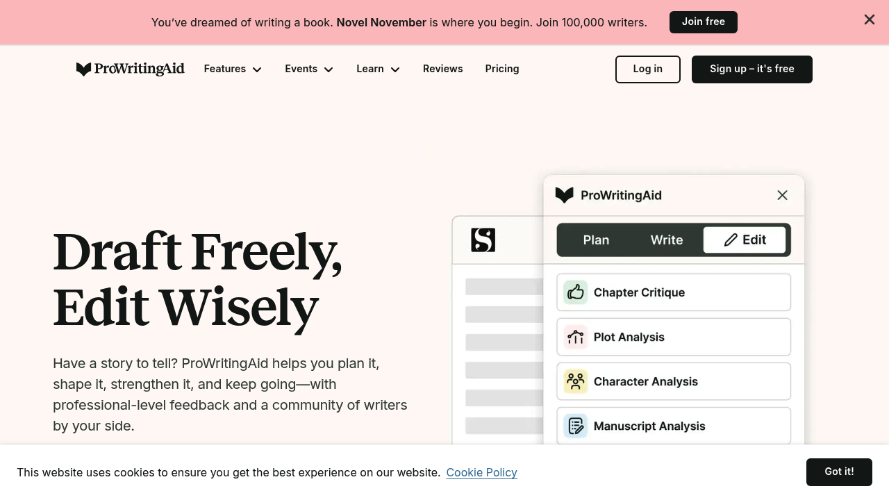 ProWritingAid screenshot