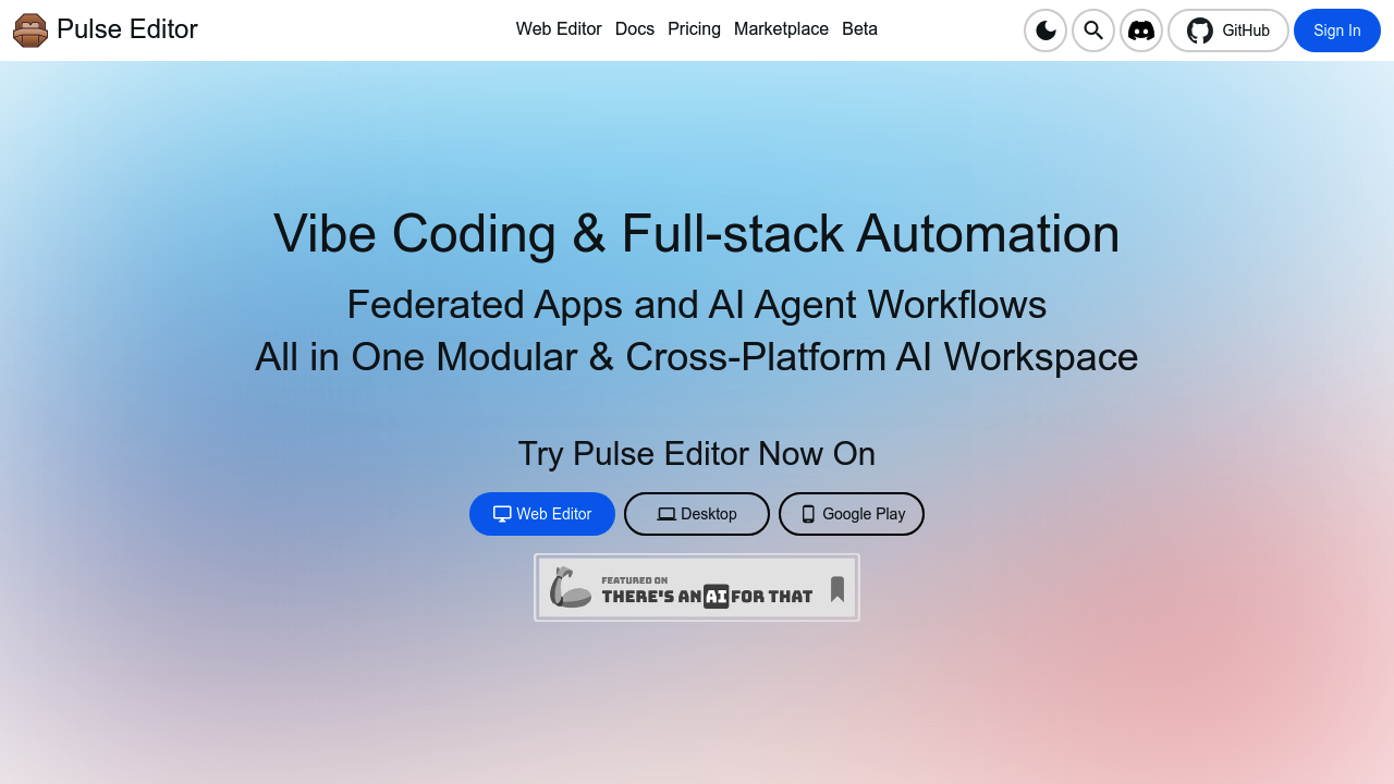 Pulse Editor: Vibe Code & Automate screenshot
