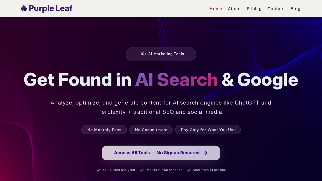 Purple Leaf screenshot