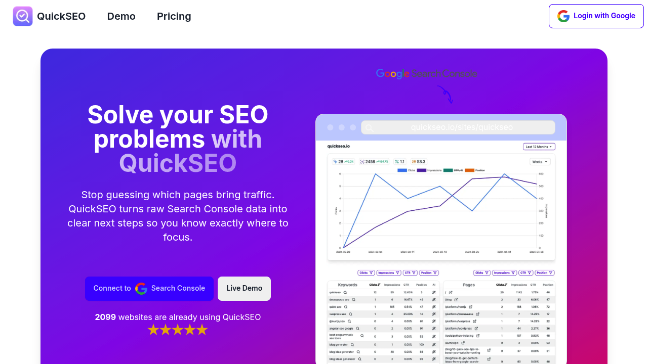 QuickSEO screenshot