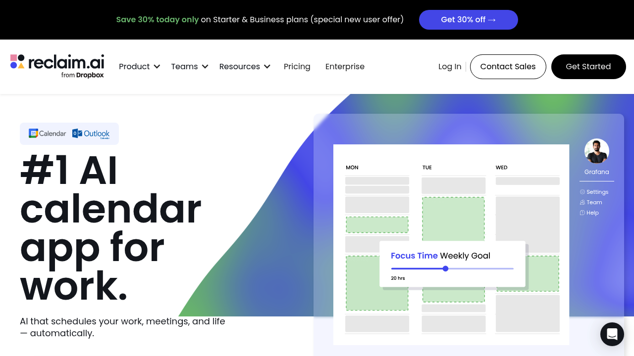Reclaim.ai screenshot
