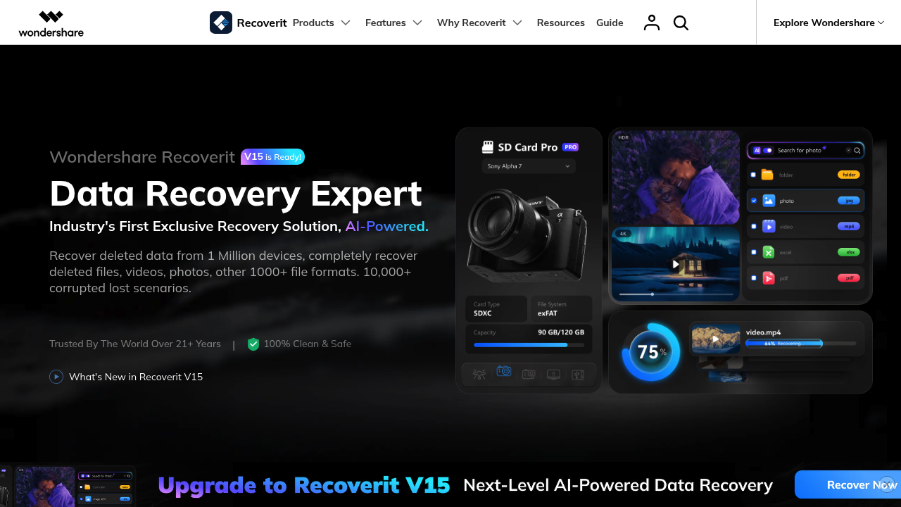 Recoverit screenshot