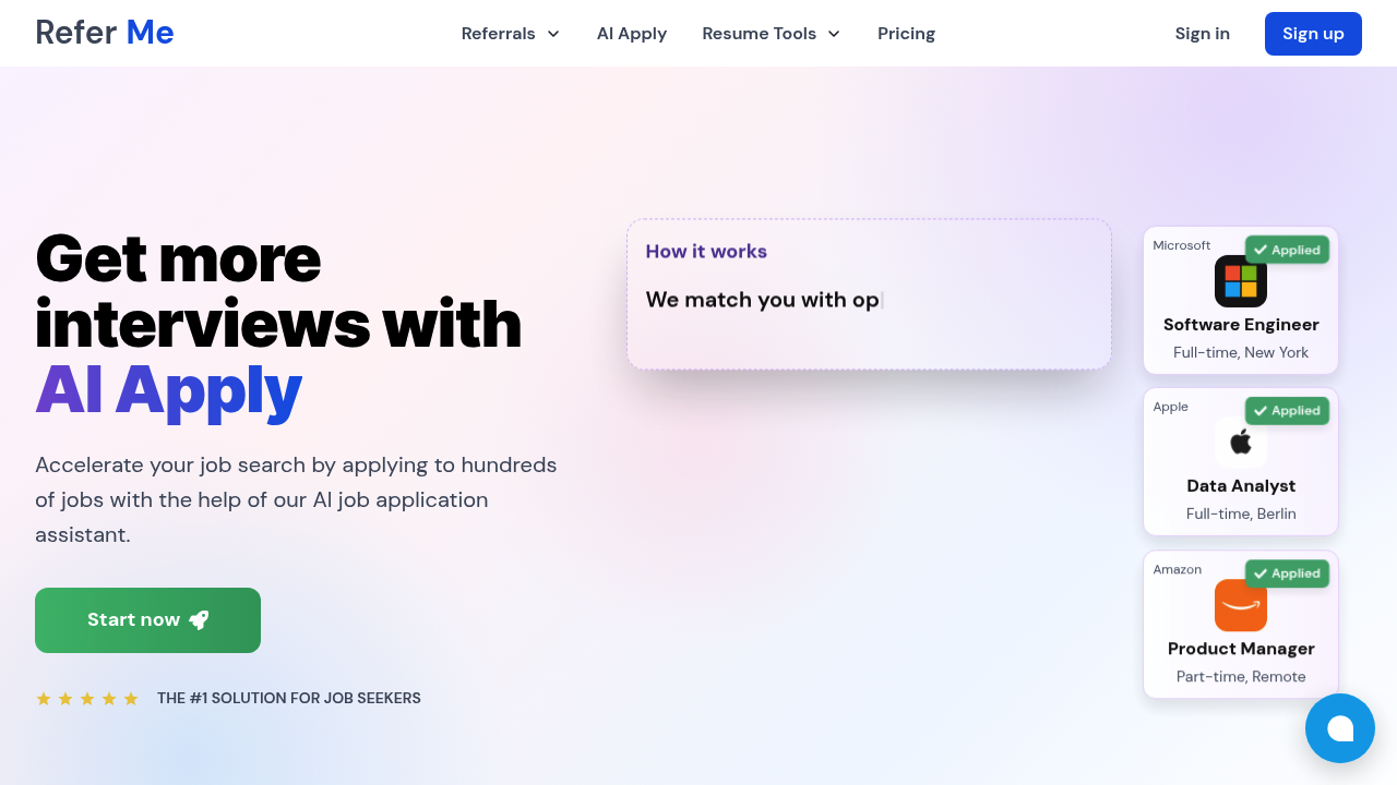 AI Apply by Refer.me screenshot