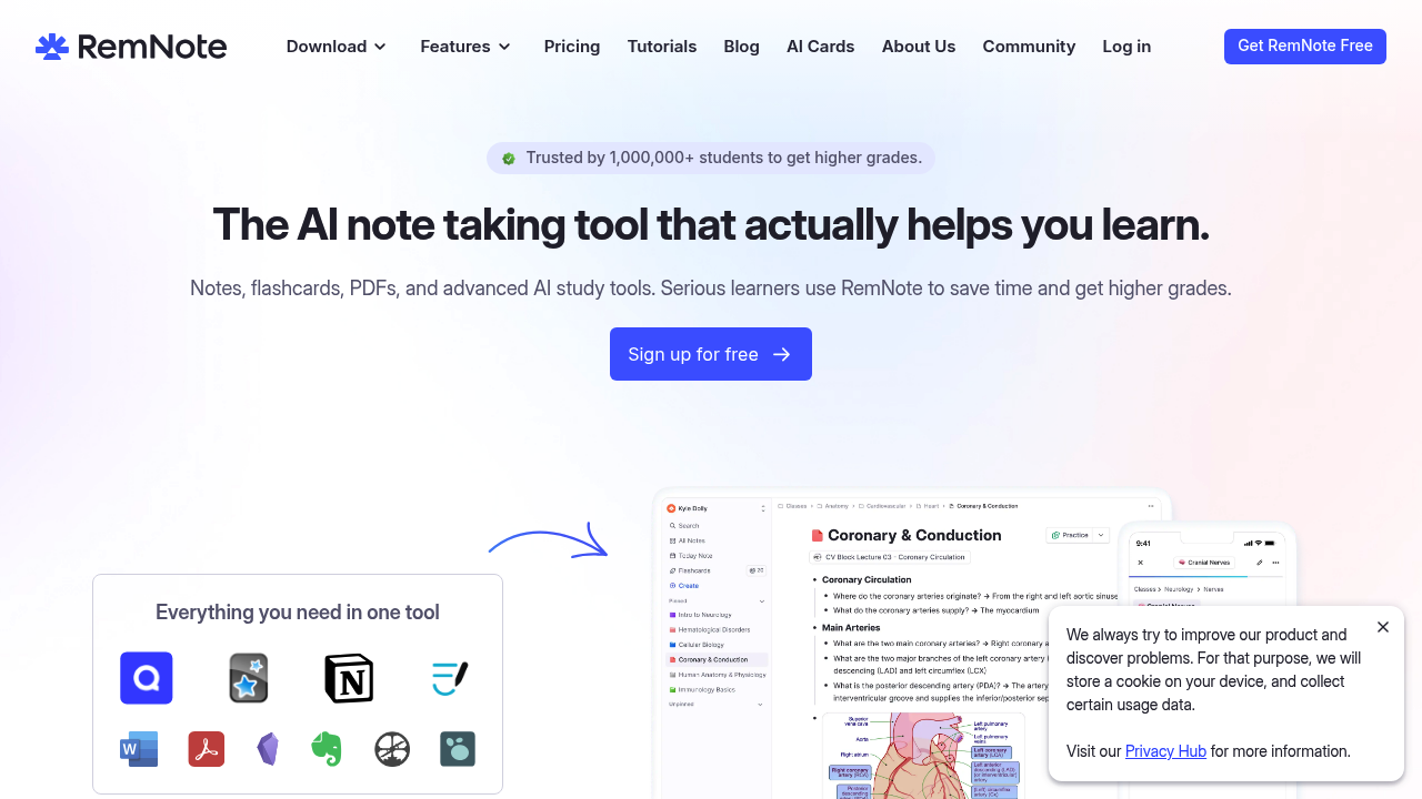 RemNote screenshot