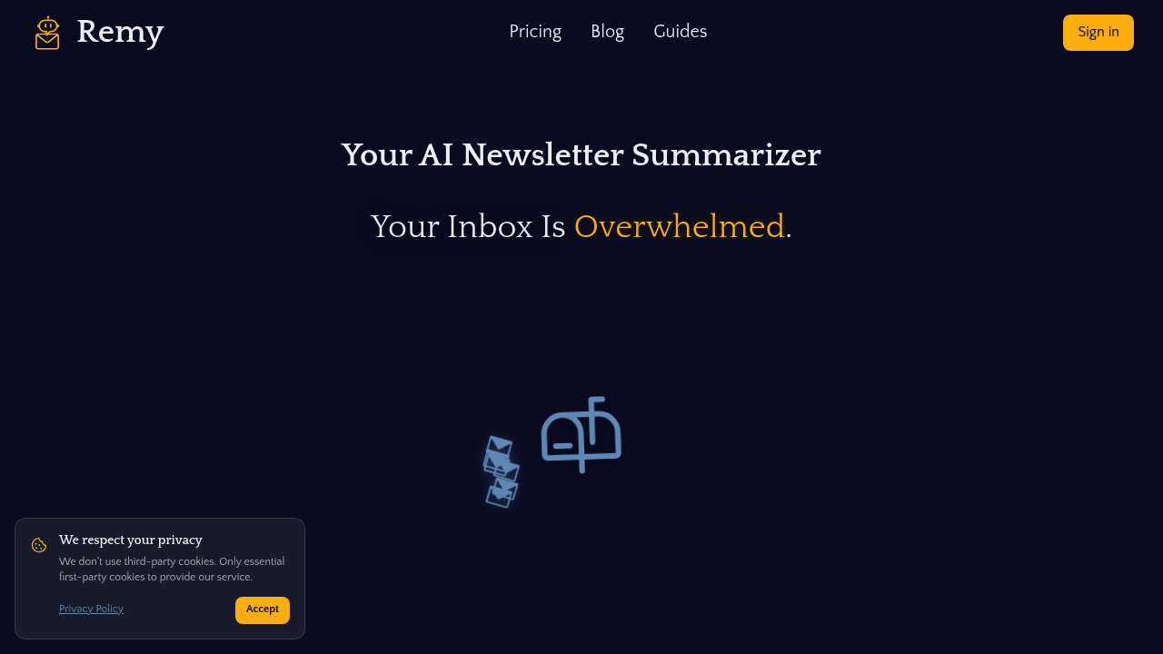 Remy - Newsletter summarizer screenshot