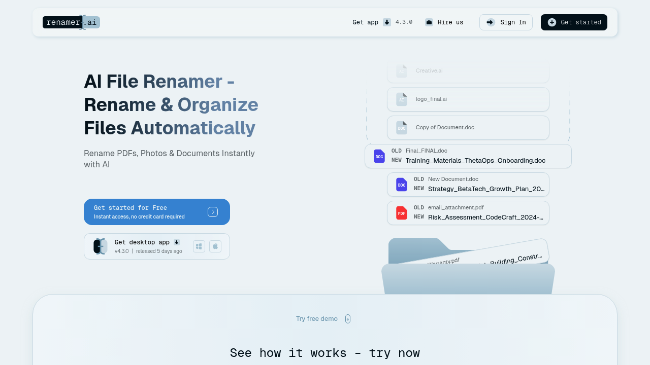 Renamer.ai screenshot