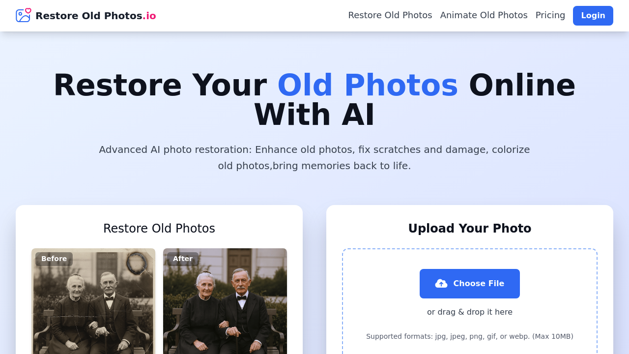 Restore Old Photos.io screenshot