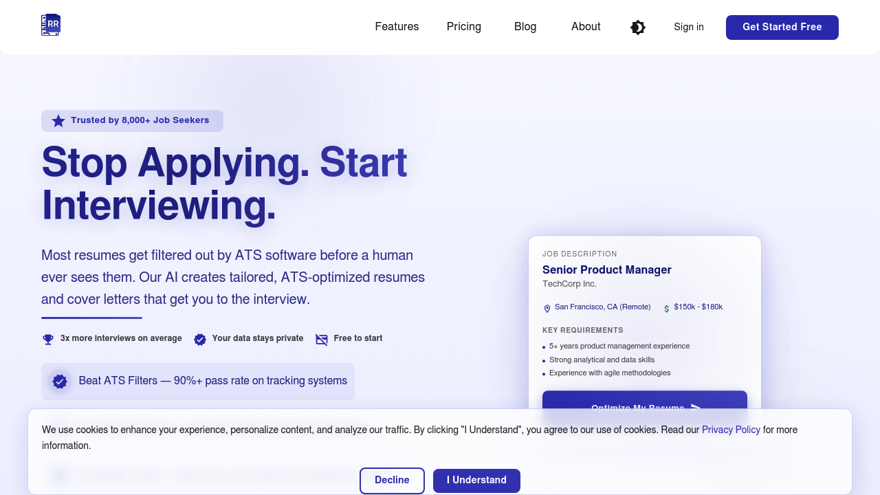 Resume revival screenshot