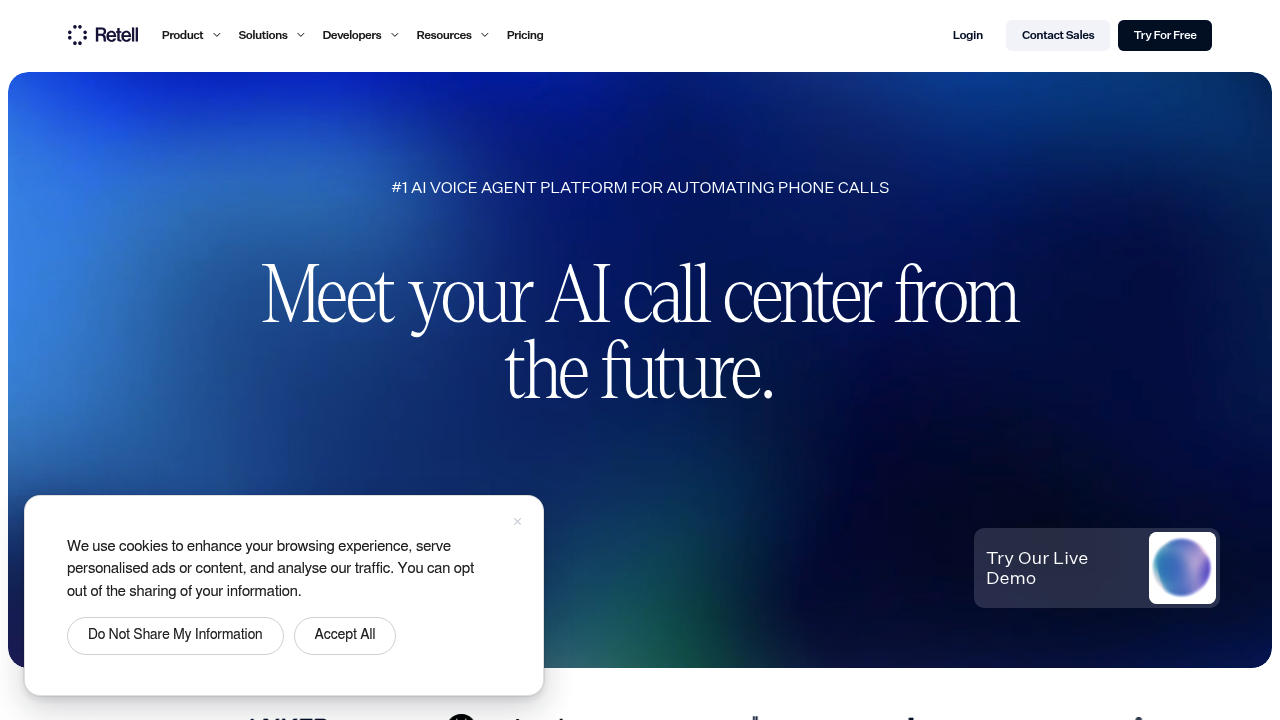 Retell AI screenshot