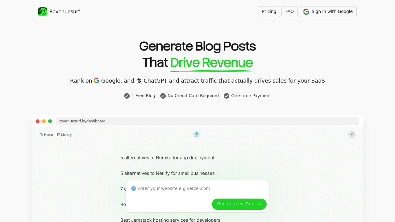 Revenuesurf screenshot