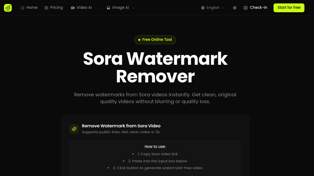 Sora Watermark Remover | Ricebowl AI screenshot