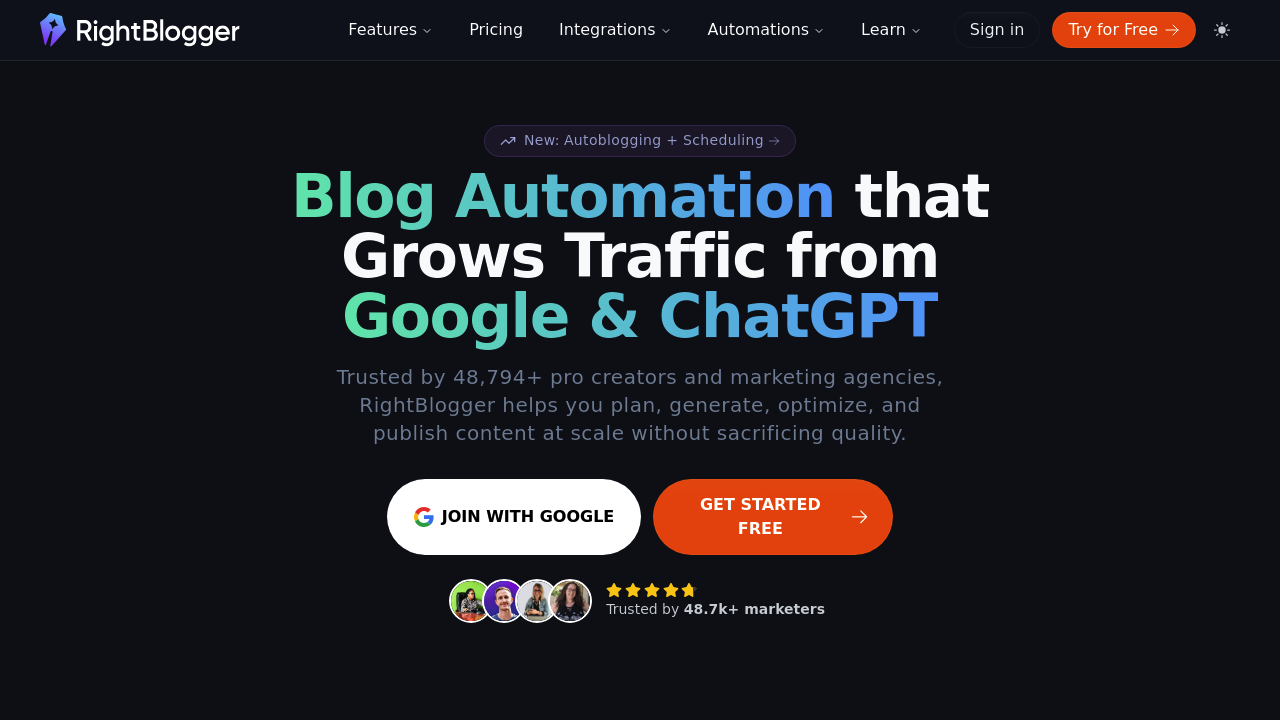 RightBlogger screenshot