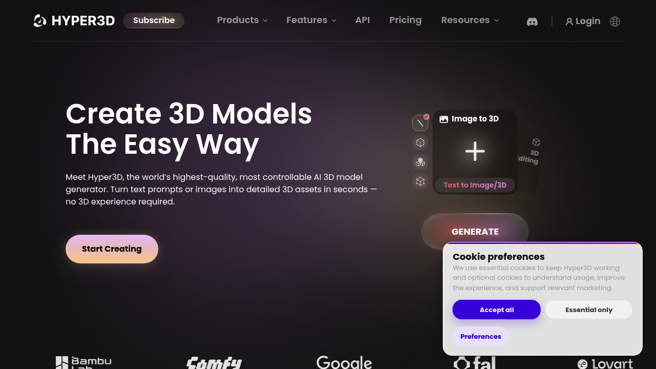 Rodin (Hyper3D) screenshot