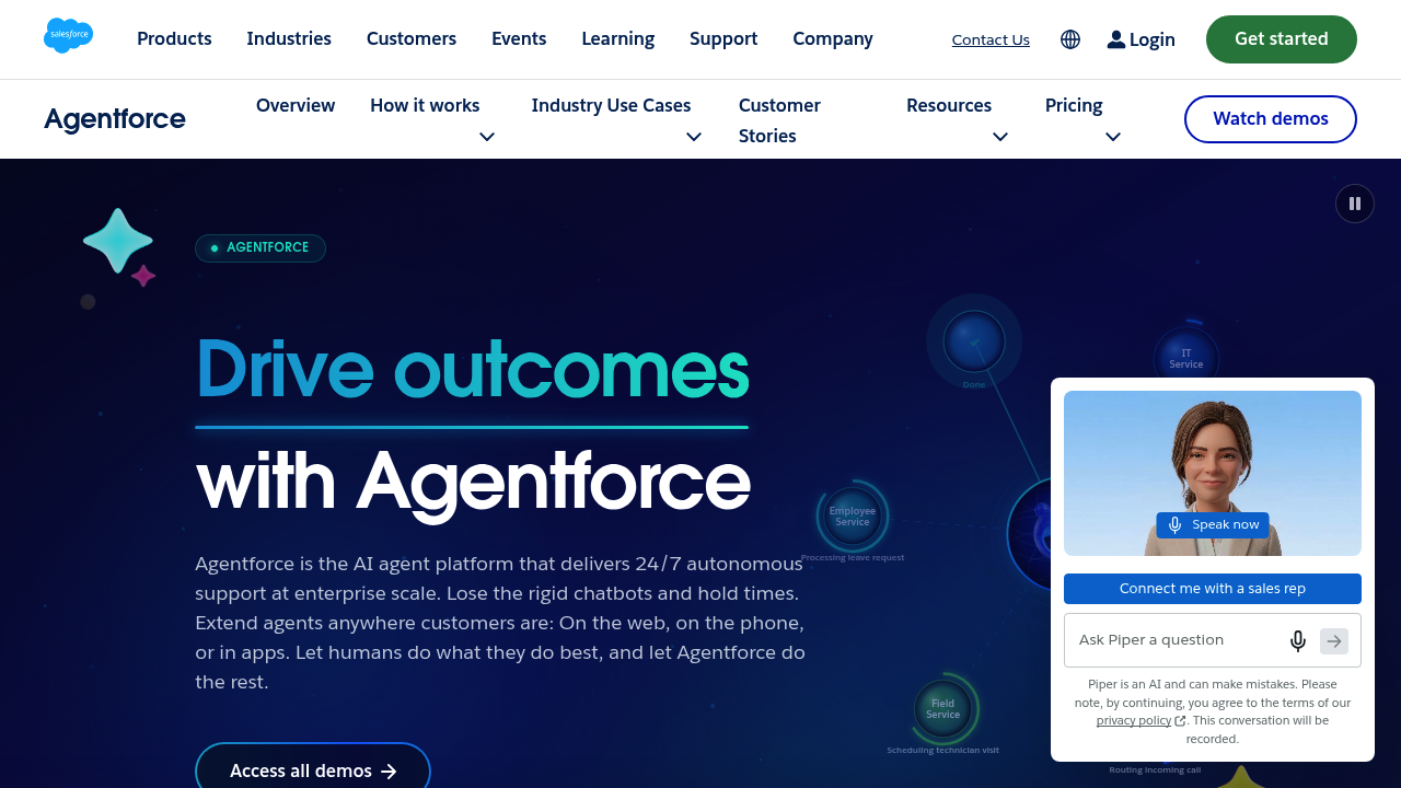 Salesforce Agentforce screenshot