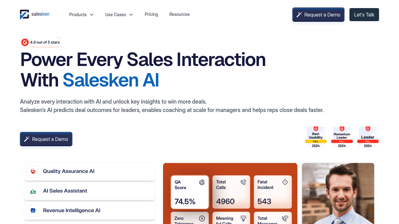 Salesken screenshot