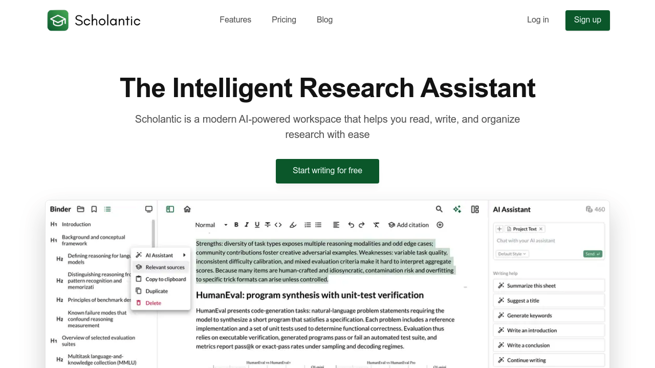 Scholantic screenshot