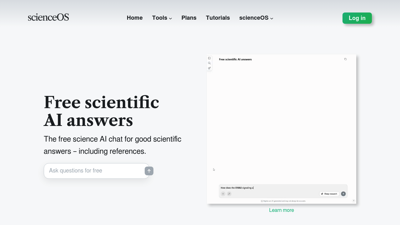 ScienceOS screenshot