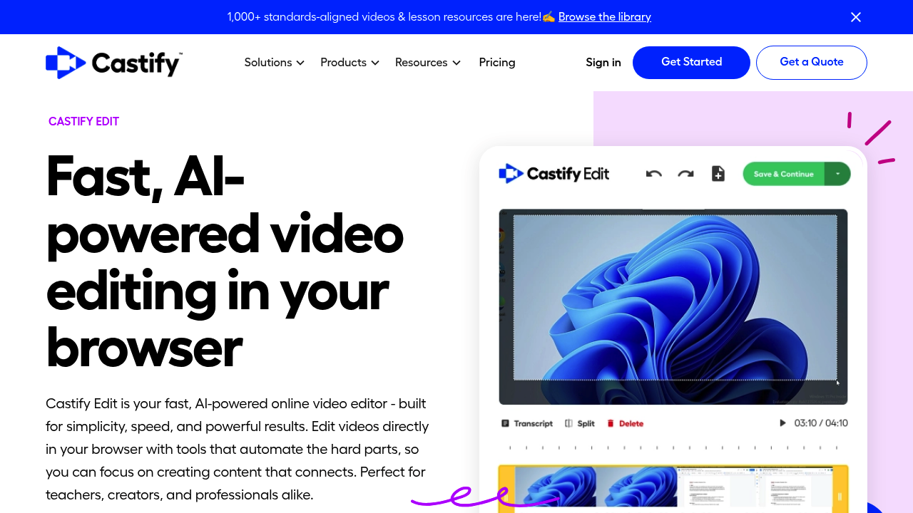 Castify Edit screenshot