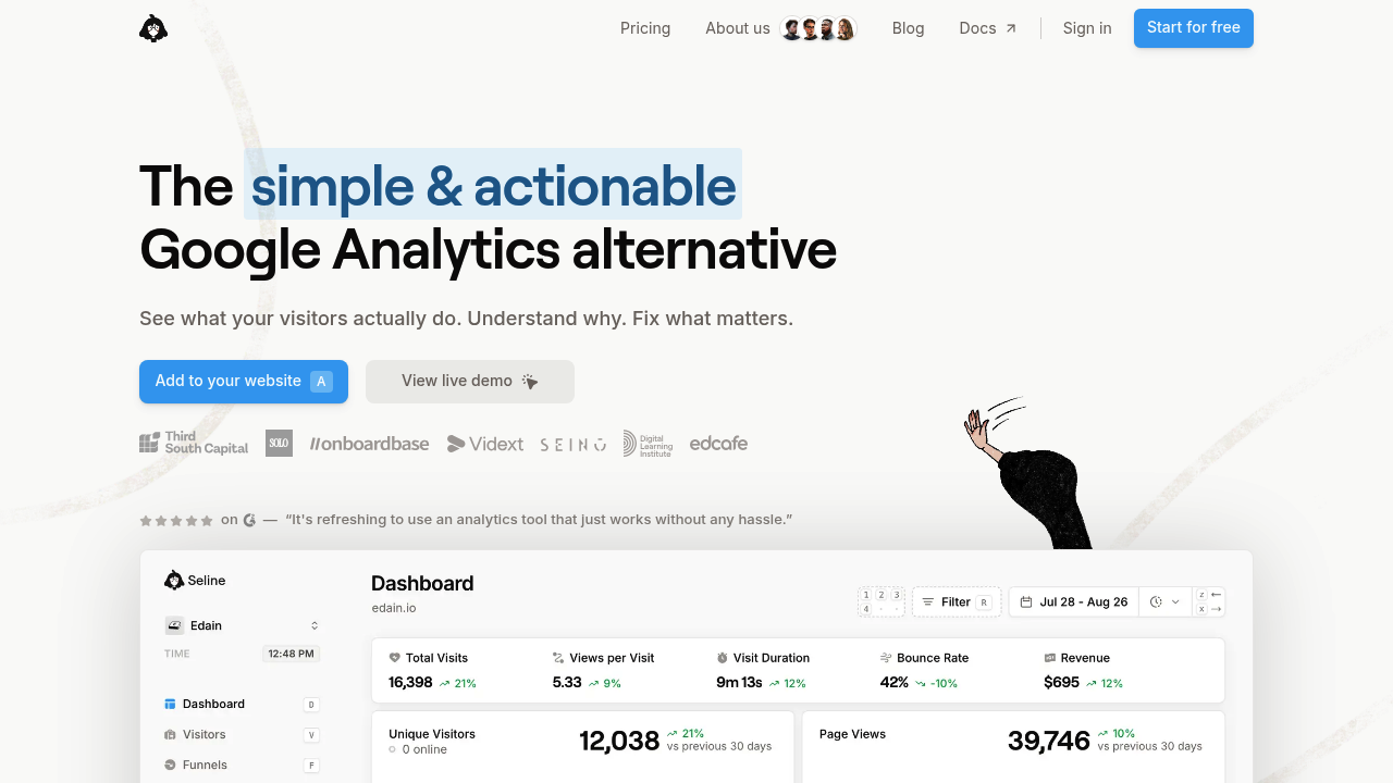 Seline Analytics screenshot