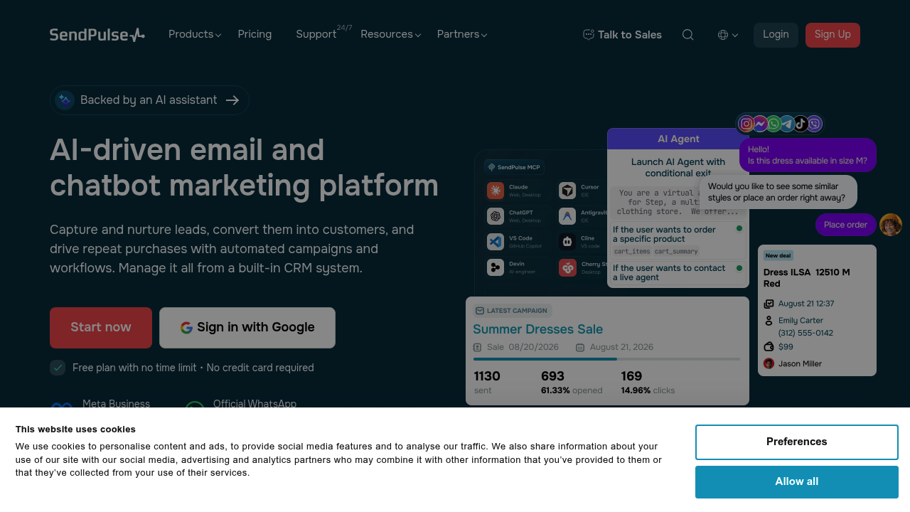 SendPulse screenshot
