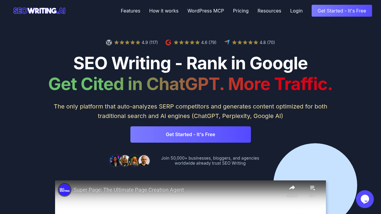 SEO Writing AI screenshot