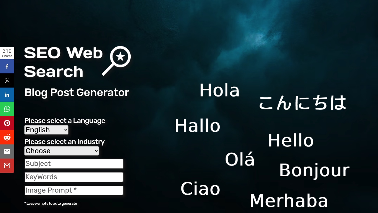 Seowebsearch screenshot
