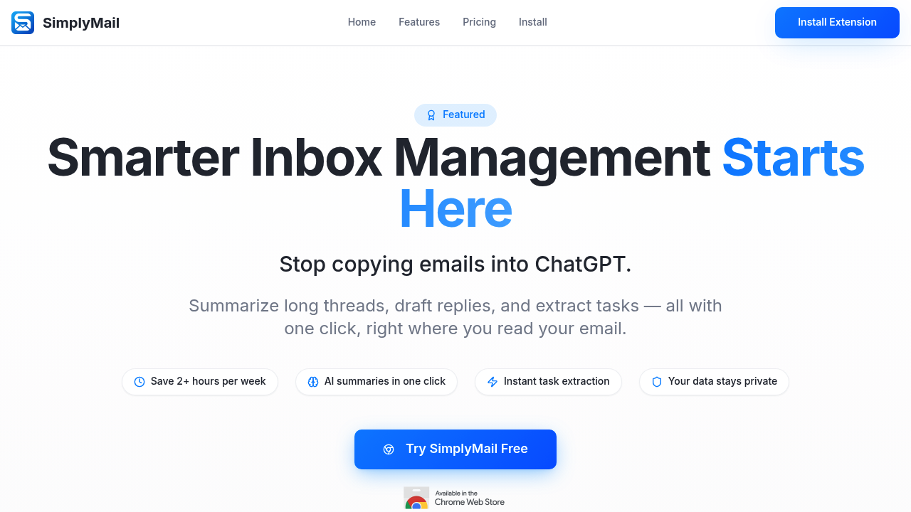 SimplyMail screenshot
