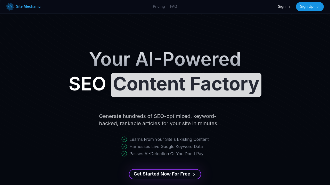 Site Mechanic screenshot
