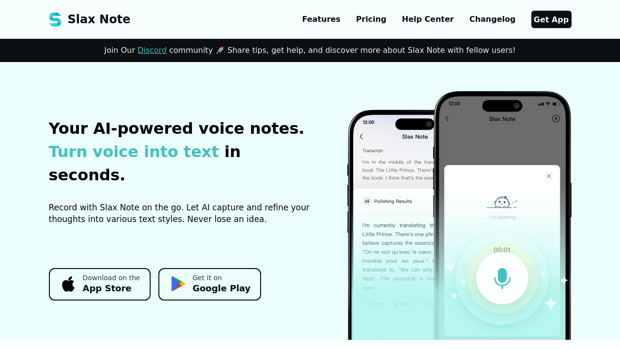 Slax Note screenshot