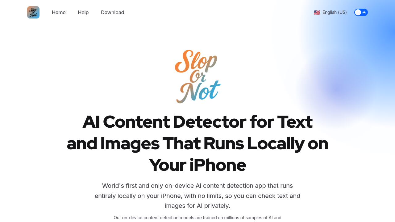 Slop Or Not AI screenshot