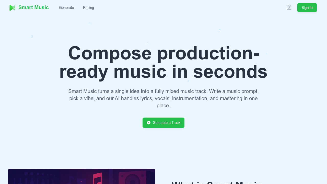 Smart Music Generator screenshot
