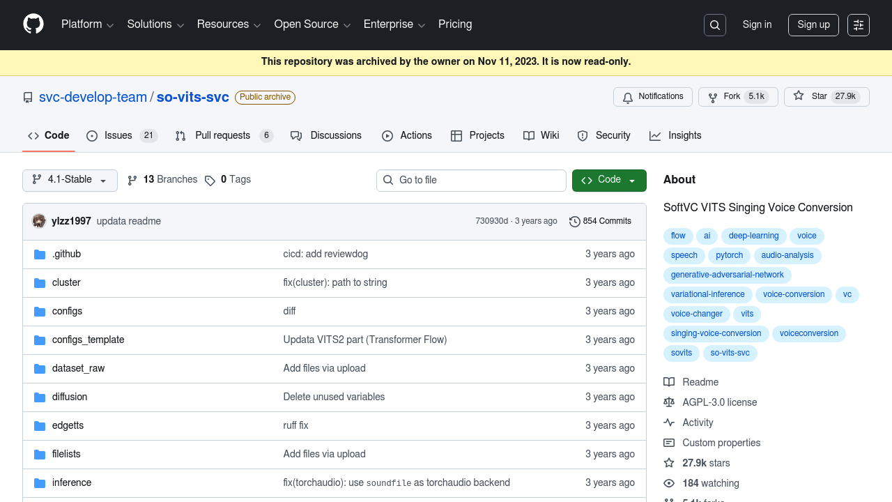 So-VITS-SVC screenshot