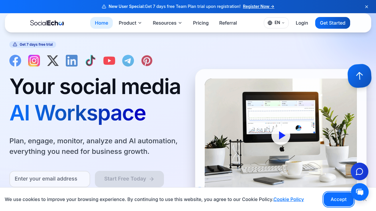 SocialEcho screenshot
