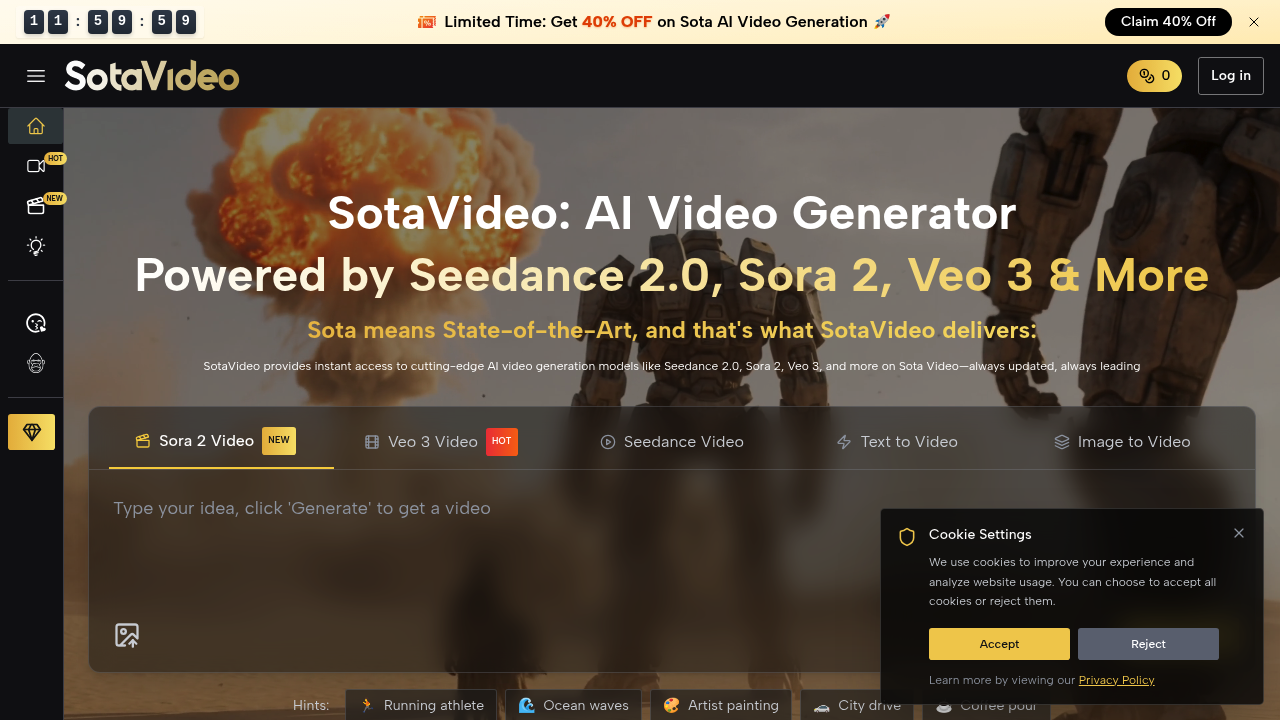 Sota Video AI screenshot