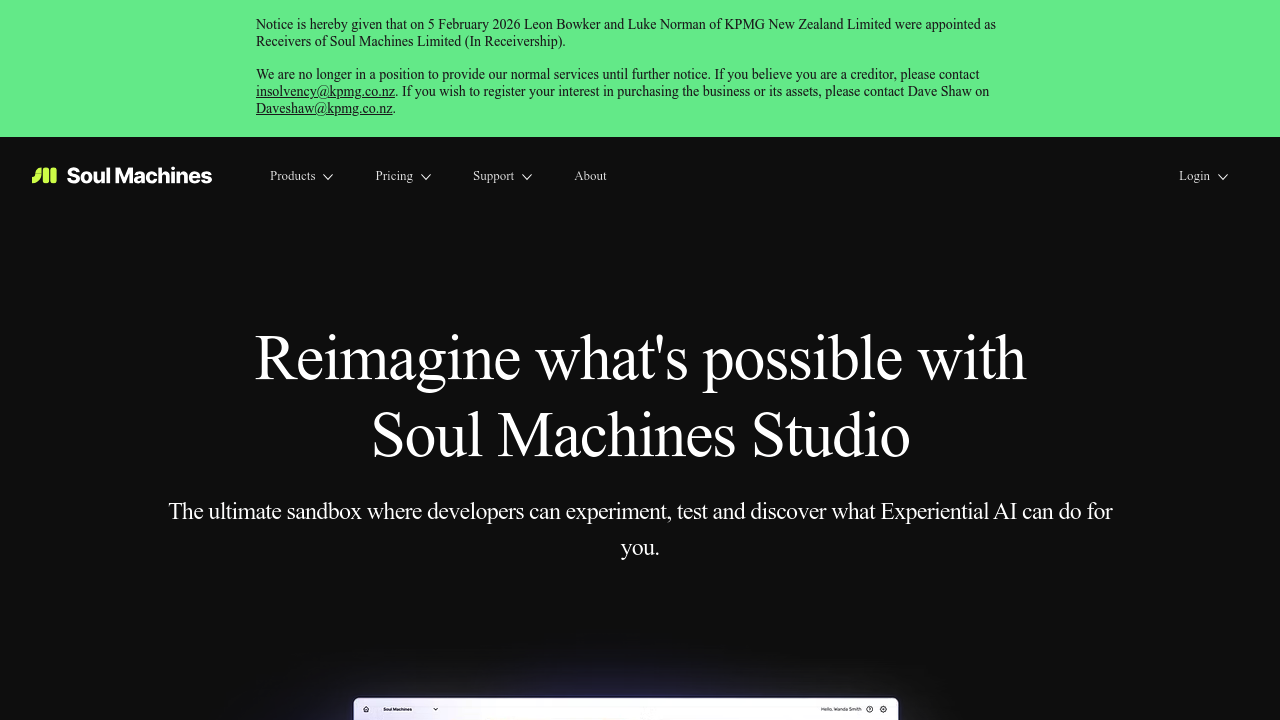 Soul Machines Studio screenshot