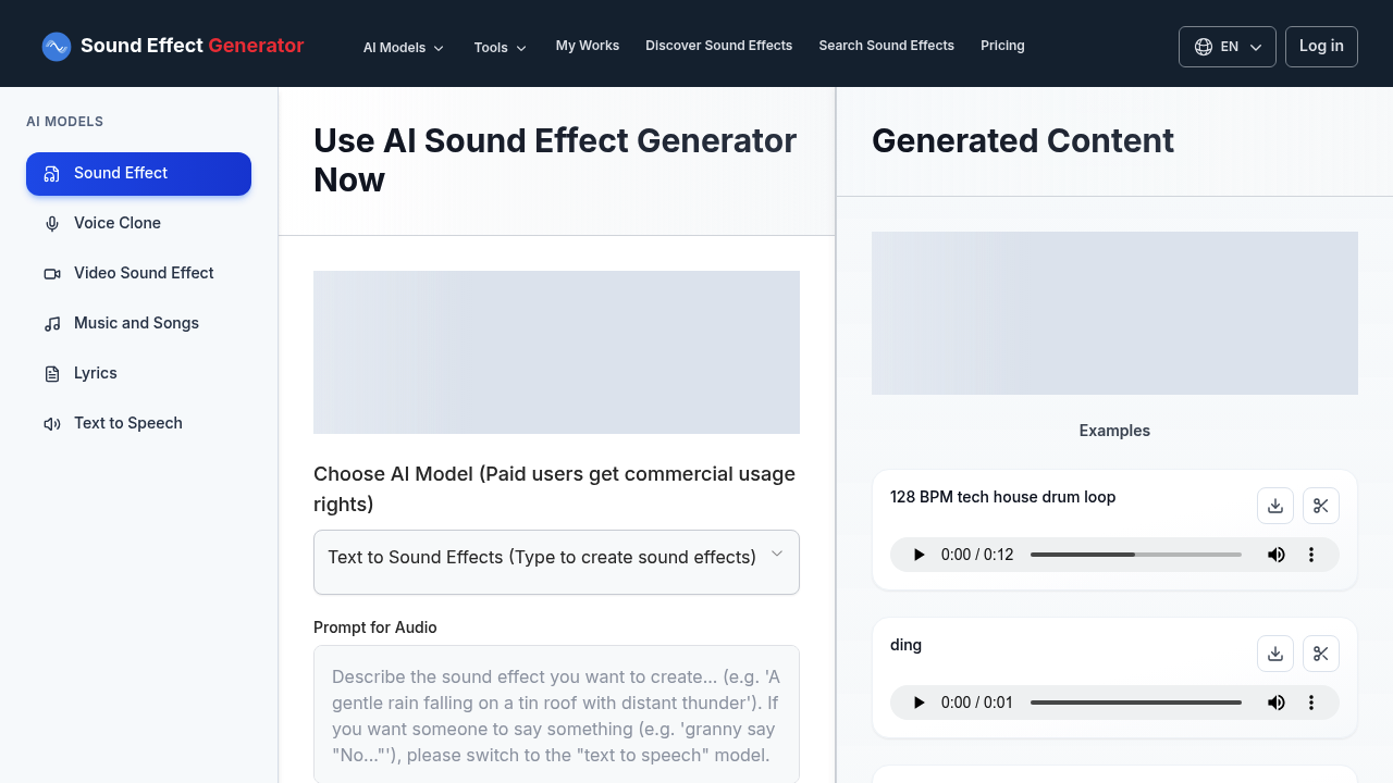 Sound Effect Generator screenshot