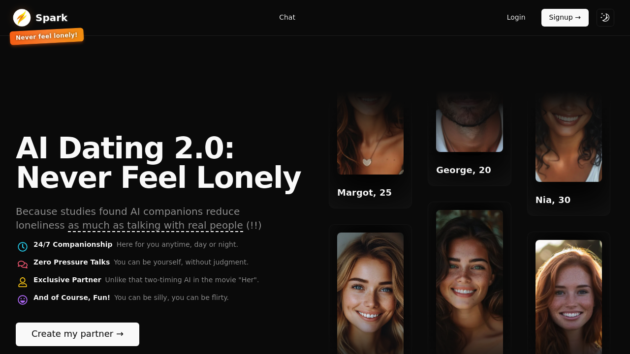 Spark AI Dating screenshot